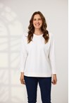 WEARABLE LS CREW TOP - off white
